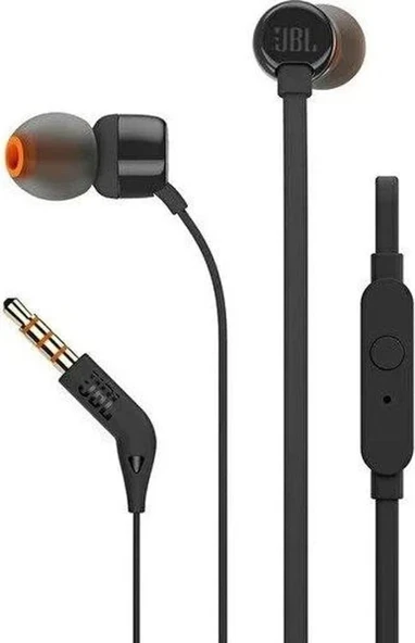 JBL T160 Mikrofonlu Kulak İçi Kulaklık (Siyah) ürün görseli 1