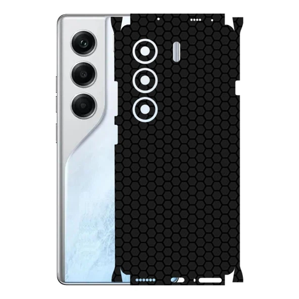 Tecno Camon 40 ile Uyumlu Bumper Serisi Premium Kaplama 360  Siyah ürün görseli 1