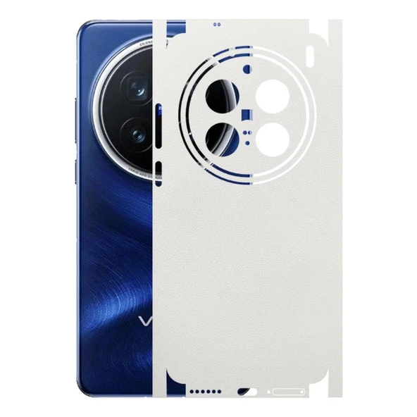 Vivo X200 Pro ile Uyumlu Bumper Serisi Premium Kaplama 360  Beyaz ürün görseli 1