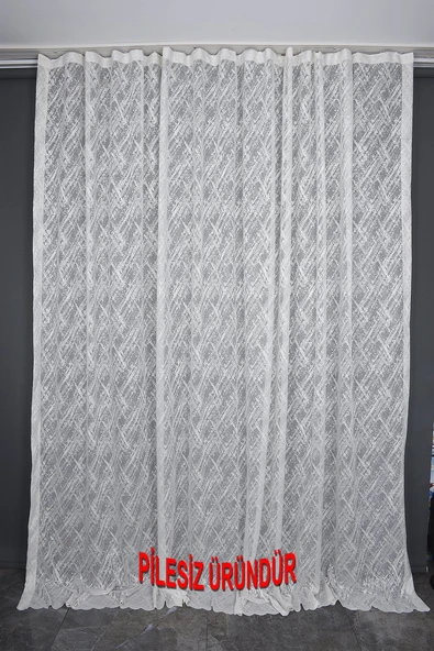 KDK 6030 MODEL KREM RENK PİLESİZ TEK KANAT Fon Perde 300*260 cm ürün görseli 1