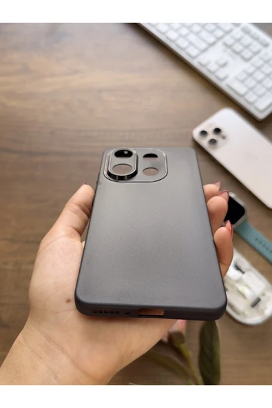 Redmi Note 13 4G Uyumlu Süper İnce Mat Ultra Thin Silikon Kılıf ürün görseli 1