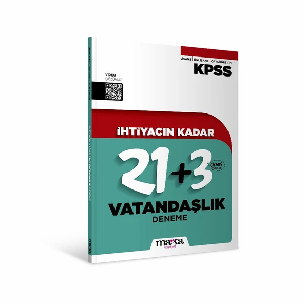 İhityacın Kadar KPSS Lisans Önlisans Ortaöğretim Vatandaşlık 24 Deneme Marka Yayınları ürün görseli 1