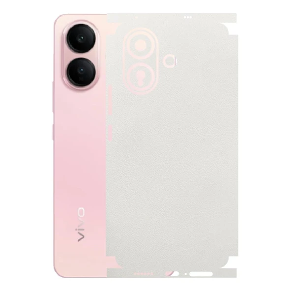 Vivo V60 Lite ile Uyumlu Bumper Serisi Premium Kaplama 360  Beyaz ürün görseli 1