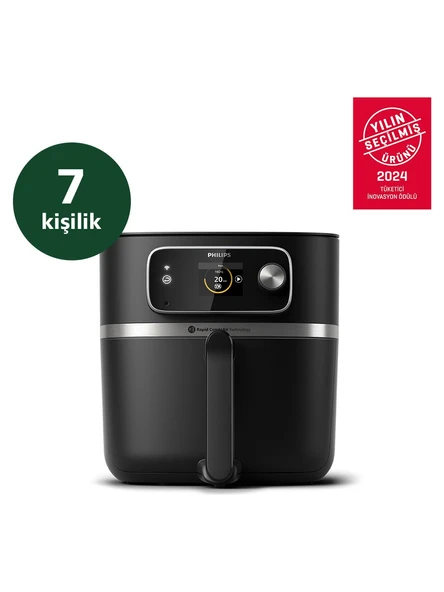 Philips Airfryer 7000 Serisi HD9880/90 Combi XXL Connected 8.3 lt Yağsız Fritöz - Outlet ürün görseli 1