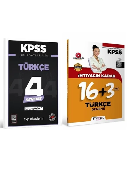 Marka + EVP İhtiyacın Kadar KPSS Türkçe 19+4 Deneme 2 li Set ürün görseli 1