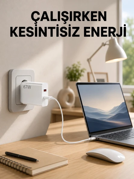 67 Watt Turbo Şarj Cihazı Motorola G30 G50 G60 G82 Uyumlu Yeni Nesil ürün görseli 1