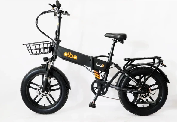 ALBA FOLD 3 48V 15Ah (720Wh) KOLON JANT SİYAH ürün görseli 1