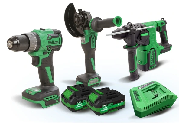 HAISPRO Profesyonel 21 V Akülü El Aletleri Seti - 3'LÜ SET - 1 ürün görseli 1