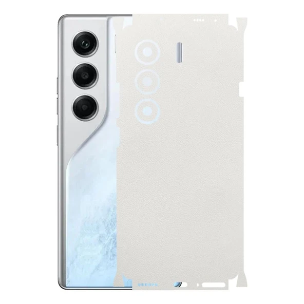 Tecno Camon 40 ile Uyumlu Bumper Serisi Premium Kaplama 360  Beyaz ürün görseli 1