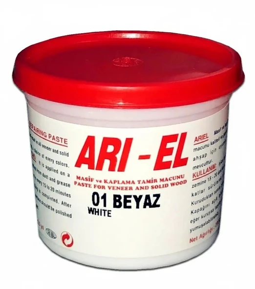 Arı-El Ahşap Macunu Beyaz 01 - Resim 2