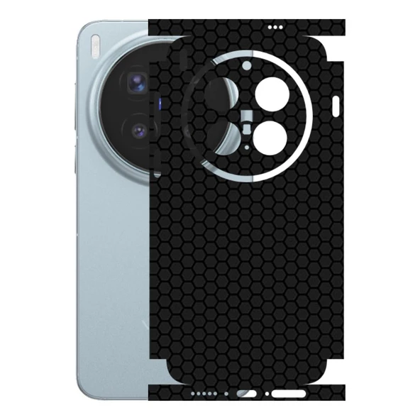 Vivo X300 Pro ile Uyumlu Bumper Serisi Premium Kaplama 360  Siyah ürün görseli 1
