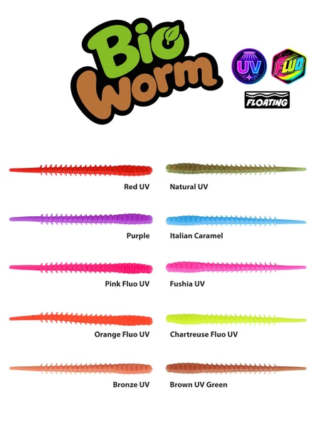 Fujin Bio Worm 6cm Floating Sıvılı Kokulu LRF Silikonu ürün görseli 1