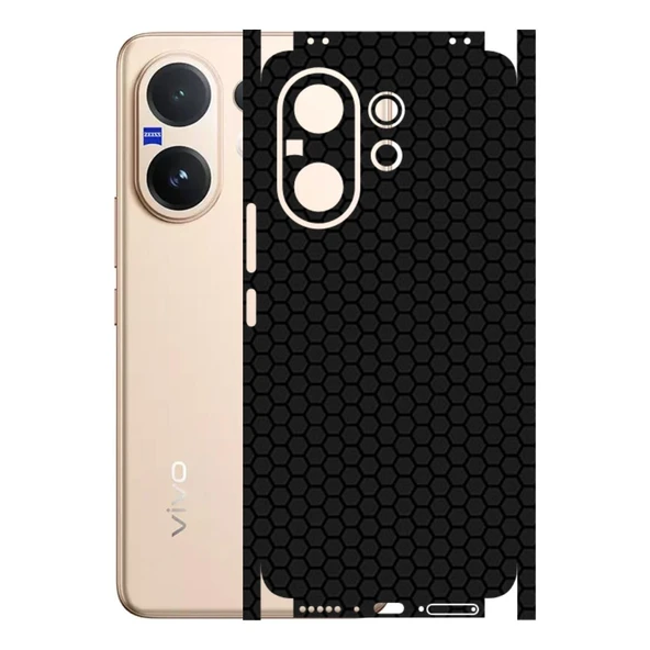 Vivo V60 ile Uyumlu Bumper Serisi Premium Kaplama 360  Siyah ürün görseli 1