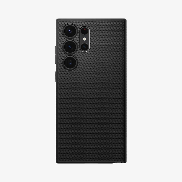Spigen Galaxy S23 Ultra ile Uyumlu Kılıf Liquid Air Matte Black ürün görseli 1