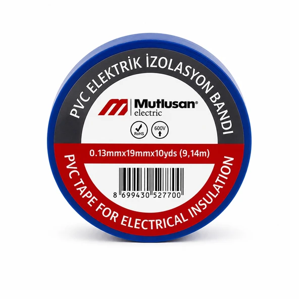 Mavi PVC Elektrik İzolasyon Bandı ürün görseli 1