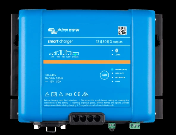 Victron Akü Şarj Cihazı Smart IP43 12V 50A Battery Charger (3 çıkış) (PSC125053095) ürün görseli 1