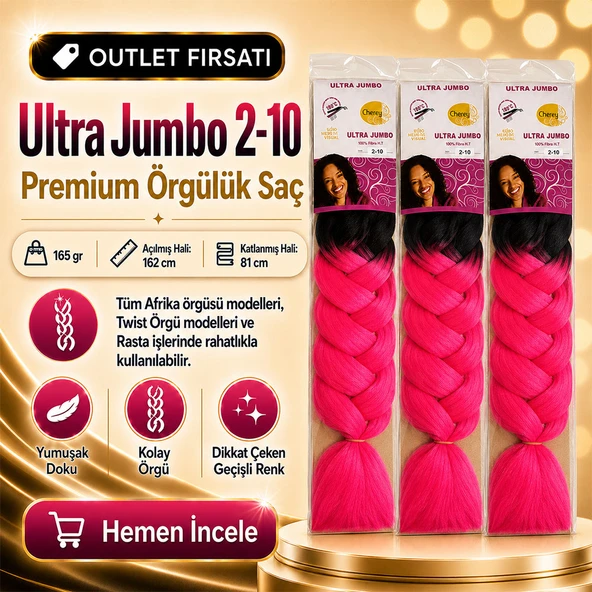 3 Paket / Afrika Örgüsü Ve Rasta İçin Sentetik Ombreli 2/10 ürün görseli 1