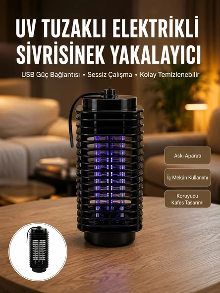 Kimyasal İçermeyen Uv Işıklı Böcek Ve Sivrisinek Kapanı – Güvenli Kullanım Yeni Nesil ürün görseli 1