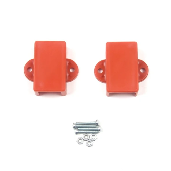 Mini N20 Metal Motor Tutucu Plastik Turuncu Renk Somunlu Vidalı (2 Adet) ürün görseli 1