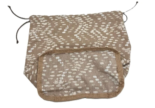 Angel Çanta Aksesuar Örgü Çantaya Hazır Astar Tabanlı Büzgülü 22x12 cm Vizon Renk ürün görseli 1