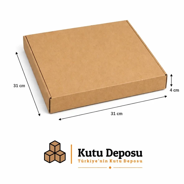 31x31x4 cm Pizza Kutusu (50 ADET) ürün görseli 1