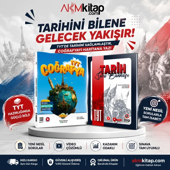 Bilgi Arşivi TYT Tarih ve Coğrafya Gurmesi Coğrafya Soru Bankası Seti 2 Kitap ürün görseli 1