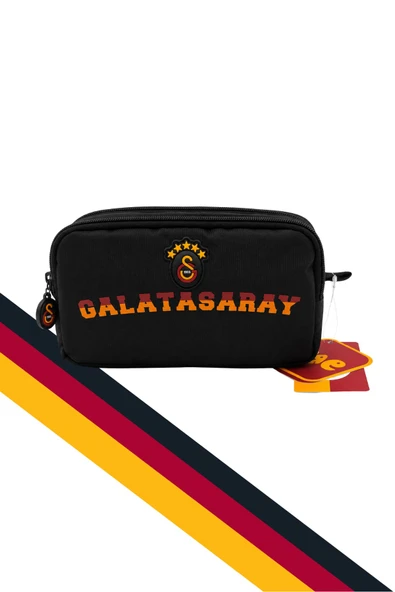 Galatasaray  5 Yıldızlı Rubber Ve Sarı Kırmızı Baskılı Kalem Çantası ürün görseli 1