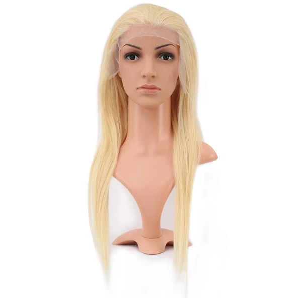 Gerçek Front Lace Düz Platin Tül Peruk / 60/65cm ürün görseli 1