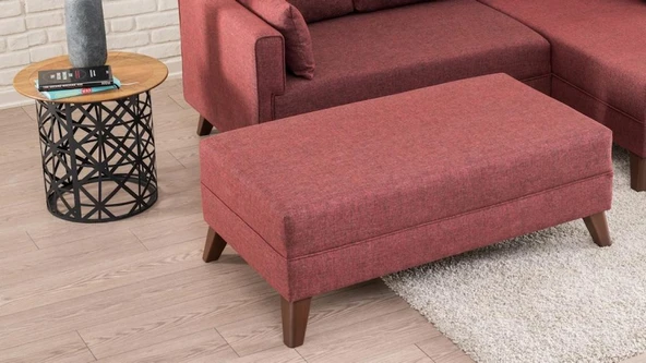 Bella Soft Puf Bordo ürün görseli 1
