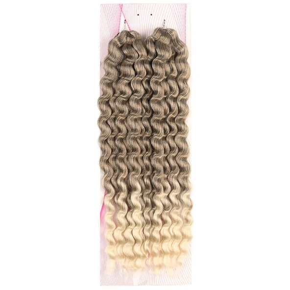Nice Bulk Afro Su Dalgası / Küllü Kahve / Platin Ombreli ürün görseli 1