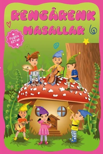 Çocuklar için Hayal ve Odak Geliştirici Rengarenk Masallar Fuşya ürün görseli 1