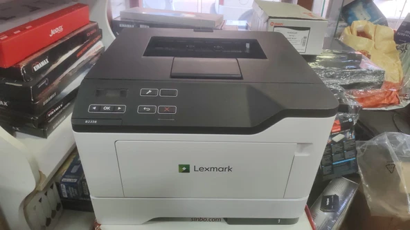 Lexmark B2338dw Mono Lazer Yazıcı | İkinci El | Wi-Fi | Çift Taraflı Baskı | Ağ Destekli | 36 Sayfa/Dk ürün görseli 1