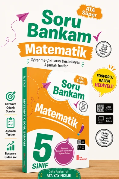 5. Sınıf Ata Süper Matematik Soru Bankam ürün görseli 1