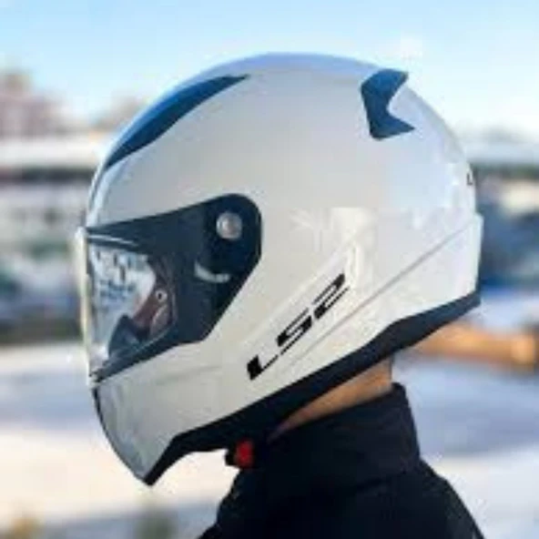 KAPALI KASK LS2 RAPID 2 BEYAZ ORJİNAL 2XL - Resim 4