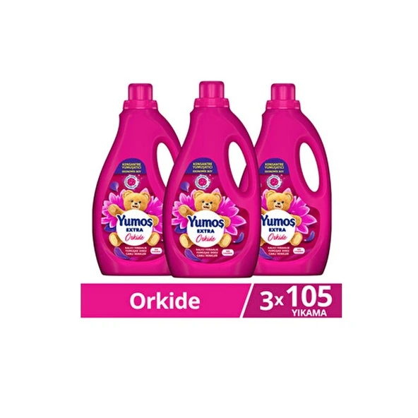 Yumoş Extra Konsantre Orkide 2520 Ml 105 Yıkama x 3 Adet ürün görseli 1