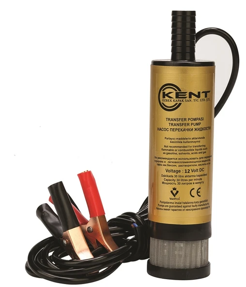 Kent 12 Volt Sıvı Transfer Pompası Mazot Pompası Büyük Süzgeçli ürün görseli 1