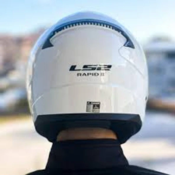 KAPALI KASK LS2 RAPID 2 BEYAZ ORJİNAL 2XL - Resim 5