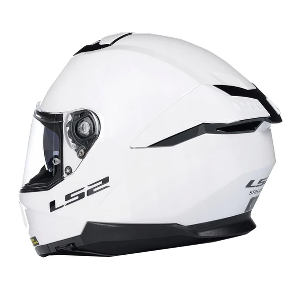 KAPALI KASK LS2 STREAM 2 BEYAZ ORJİNAL VİZÖRLÜ M - Resim 3