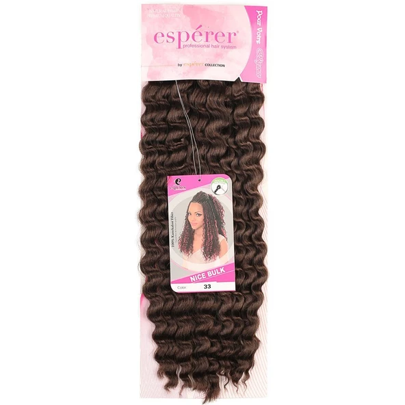 Nice Bulk Afro Su Dalgası / Koyu Kahve - Resim 2