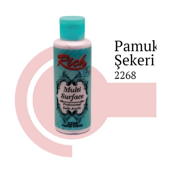 Rich Multi Surface 2268 Pamuk Şekeri Akrilik Boya 120 cc ürün görseli 1