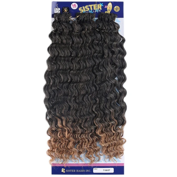 Afro Dalgası / Siyah Karamel Ombreli T1B/27 ürün görseli 1
