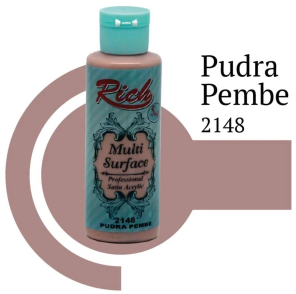 Rich Multi Surface 2148 Pudra Pembe Akrilik Boya 120 cc ürün görseli 1