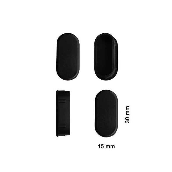 Oval Profil İç Tapa 15x30 mm 4 Adet ürün görseli 1