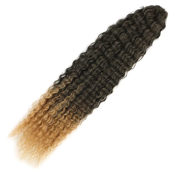 Brazilian Afro Dalgası / Siyah / Karamel Ombreli ürün görseli 1