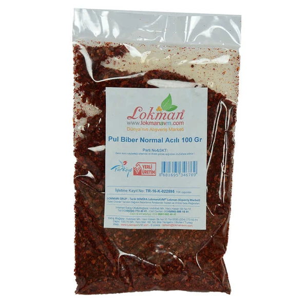 Pul Biber Normal Acılı 100 Gr Paket - Resim 2