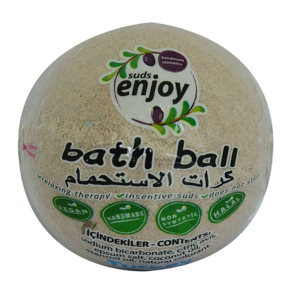Lavantalı El Yapımı Banyo Küvet Topu Sabunu Mor 90-120 Gr ürün görseli 1
