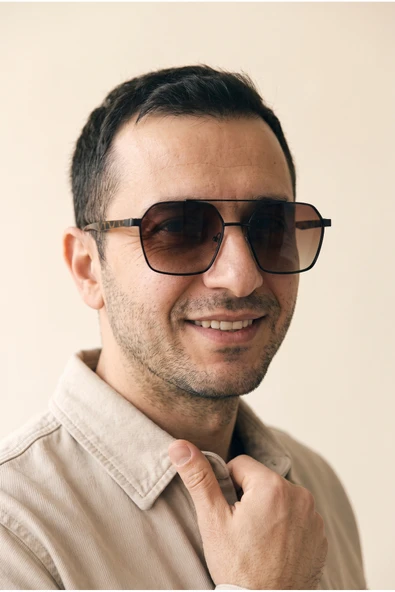 Polarize UV400 Koruma Kahverengi Güneş Gözlüğü ürün görseli 1