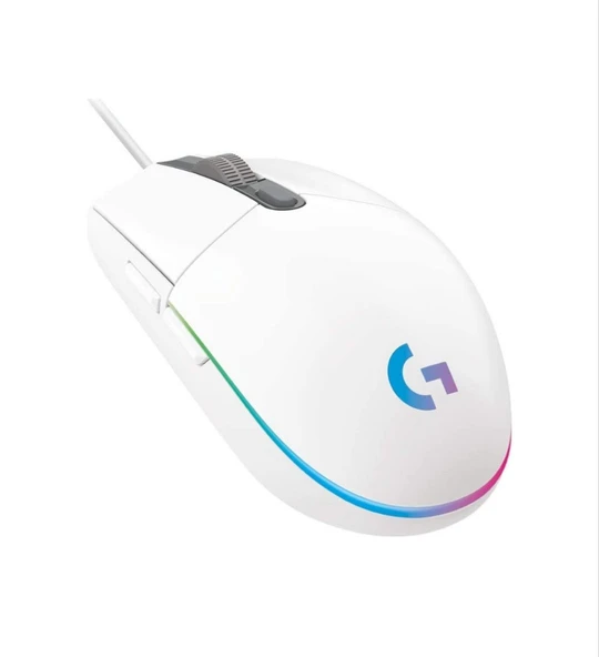 Logitech G102 Lightsync Optik Kablolu Oyuncu Mouse Beyaz ürün görseli 1