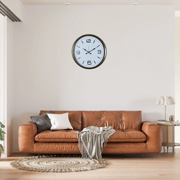 Eskitme Modern 52 Cm Metal Dekoratif Duvar Saati ürün görseli 1