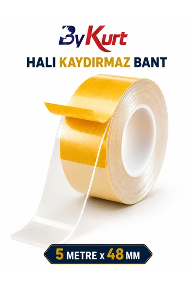 Çift Taraflı Güçlü Yapışkan Halı Ve Yolluk Sabitleyici Bant ürün görseli 1